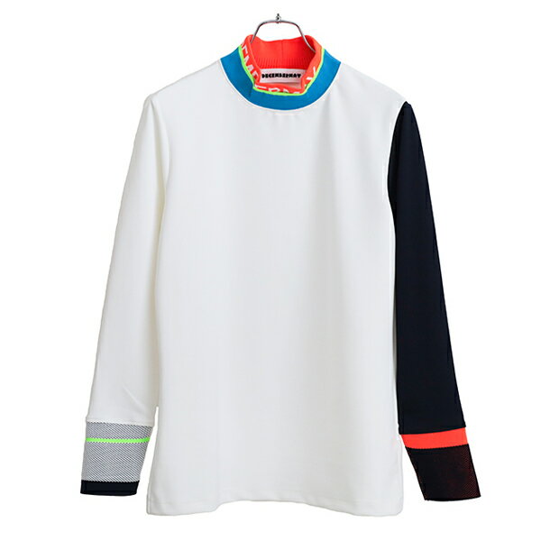 【365日出荷対応】 ディセンバーメイ ゴルフ モックシャツ メンズ 長袖 モックネック ハイネック 接触冷感 ストレッチ 春 夏 秋 ゴルフウェア ブランド 1-305-0113