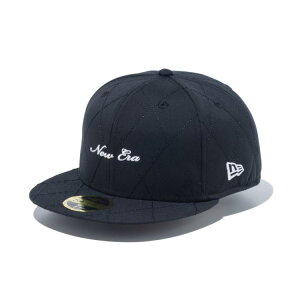 【月間優良ショップ受賞】 ニューエラ ゴルフ キャップ メンズ レディース 帽子 59FIFTY ロゴ 平つば 13763032 NEW ERA ブランド 春 夏 秋 冬 キルティング 総柄 シール フラットバイザー