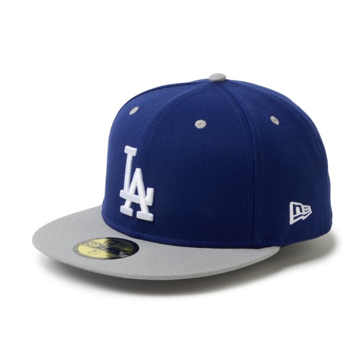 Rakuten - 【365日出荷対応】 ニューエラ キャップ メンズ レディース 帽子 ドジャース MIN-NANO 59FIFTY ロゴ 14880418 NEW ERA ブランド 春 夏 秋 冬 無地 シール フラットバイザー