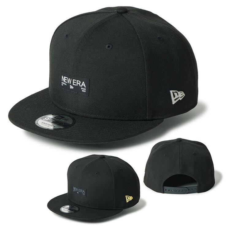 Rakuten - 【365日出荷対応】 ニューエラ キャップ メンズ レディース 帽子 メタルロゴ 9FIFTY 14744815 14744816 NEW ERA ブランド 無地 シール フラットバイザー 平つば スナップバック