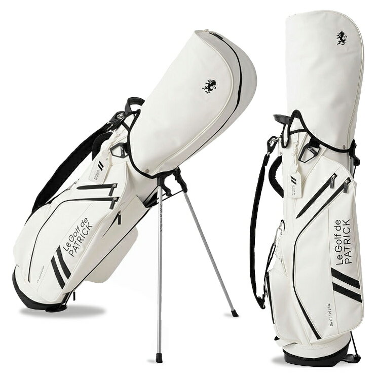 【月間優良ショップ受賞】 パトリック ゴルフ キャディバッグ スタンドバッグ メンズ レディース ユニセックス 9.0型 4分割 約3.4kg 軽量 ゴルフバッ...