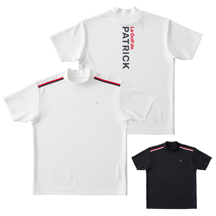 Rakuten - 【月間優良ショップ受賞】 パトリック ゴルフ モックシャツ メンズ 半袖 シャツ ハイネック モックネック 吸水速乾 ストレッチ 通気性 無地 ゴルフウェア ロゴ PATRICK GOLF 261-110 261-112