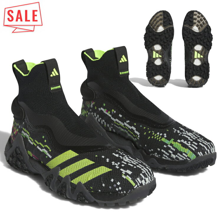 【セール対象】 アディダス ゴルフ シューズ 靴 メンズ レディース コードカオス レースレス グリッチ ゴルフシューズ スパイクレス ブランド MCH13 I...