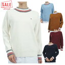 【セール対象】 40%オフ トミーヒルフィガー ゴルフ セーター レディース 長袖 ハイネック ニット ゴルフウェア ブランド 無地 ロゴ 秋 冬 THLA47...