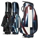 【月間優良ショップ受賞】 トミーヒルフィガー ゴルフ キャディバッグ メンズ 9.0型 5分割 約4.2kg カートバッグ ゴルフバッグ フラッグロゴ 無地 レ...