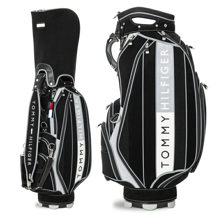 【月間優良ショップ受賞】 トミーヒルフィガー ゴルフ キャディバッグ メンズ 9.0型 5分割 約4.7kg カートバッグ ゴルフバッグ フラッグロゴ 無地 レ...