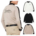 【365日出荷対応】 V12 ゴルフ モックシャツ メンズ 長袖 シャツ ハイネック モックネック ストレッチ 無地 ロゴ ゴルフウェア ブランド V12252...