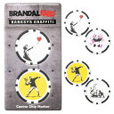 バンクシー ゴルフ マーカー メンズ レディース ロゴ コインマーカー カジノチップ 2個セット ゴルフマーカー ブランド BABM-02 Banksy