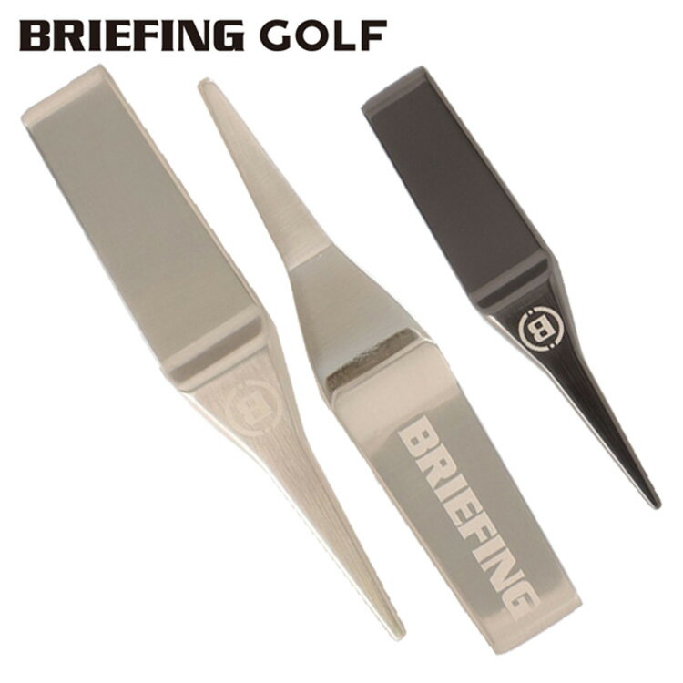 ブリーフィング ゴルフ グリーンフォーク メンズ ディボットツール マット メタル 無地 ロゴ ブランド BRIEFING GOLF BRG243G24 その1
