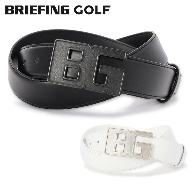 ブリーフィング ゴルフ ベルト メンズ BGロゴ レザー 牛革 シンプル ゴルフウェア ゴルフアクセサリー ブランド ロゴ BRIEFING GOLF BRG261F04