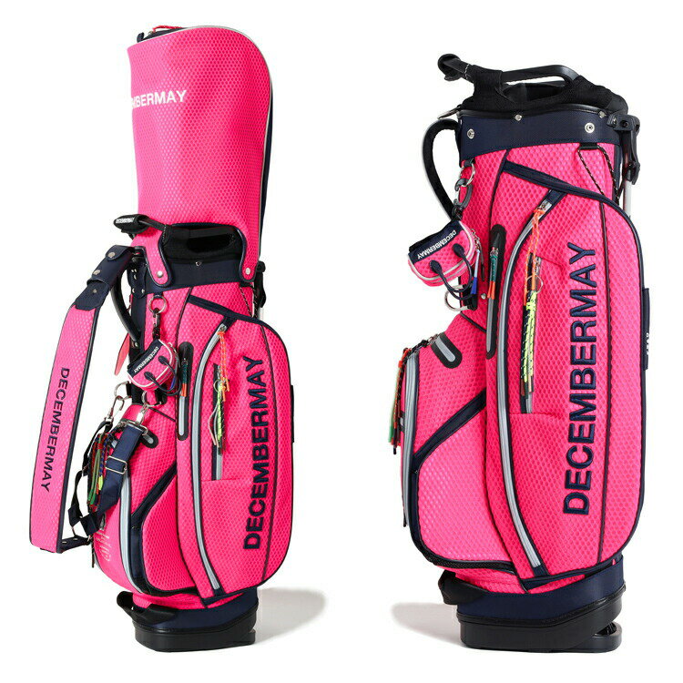 ディセンバーメイ ゴルフ キャディバッグ スタンドバッグ メンズ 限定 9.0型 約4.2kg 4分割 ポーチ付き ゴルフバッグ レア ブランド 3-999-8...