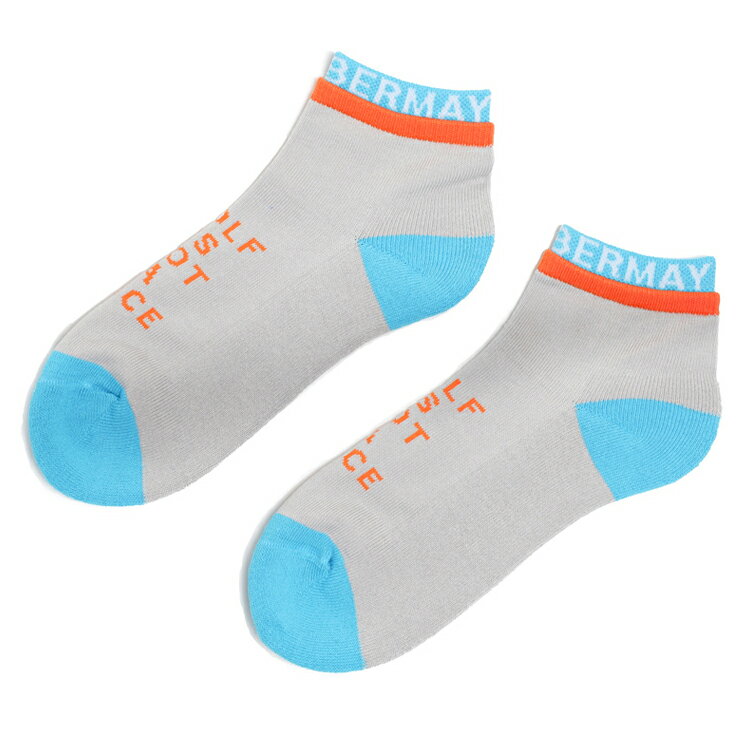 ディセンバーメイ ゴルフ ソックス メンズ ショートソックス スポーツソックス バイカラー 無地 ゴルフウェア ロゴ ブランド 1-999-4006 DECEMBERMAY
