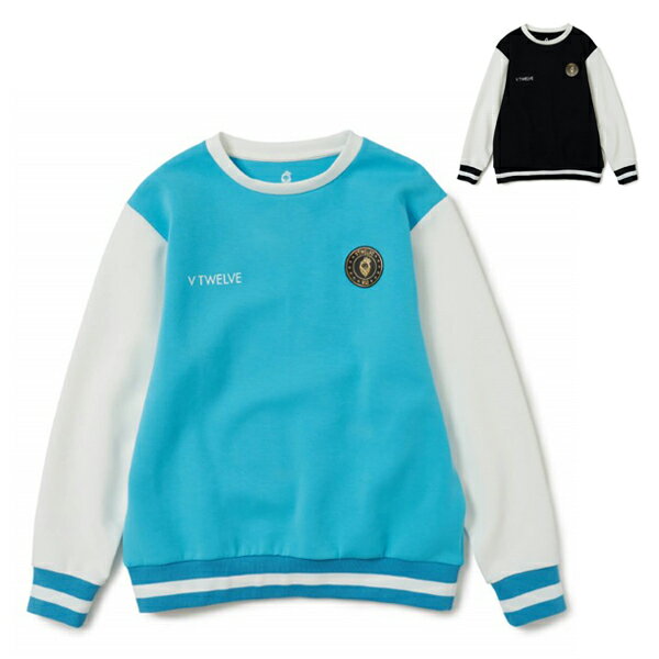 V12 ゴルフ スウェット トレーナー メンズ 長袖 ダンボールニット プルオーバー クルーネック ゴルフウェア 無地 春 秋 冬 ブランド V122310-SW03