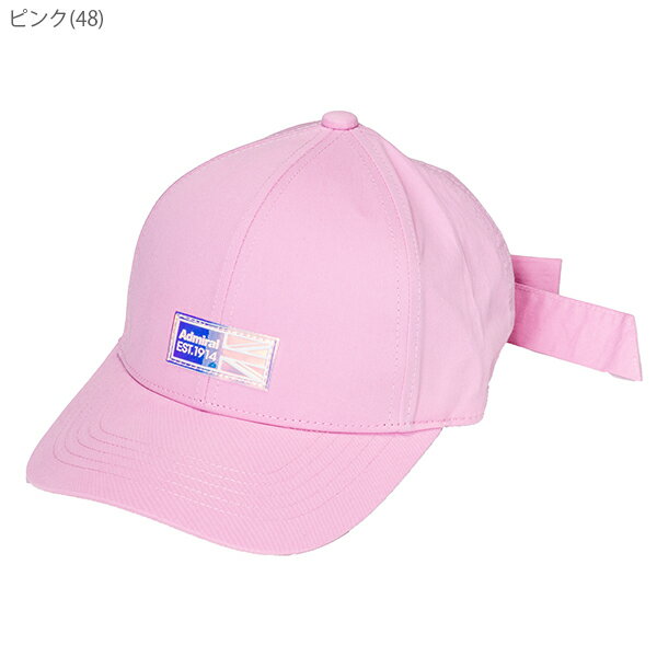 アドミラルゴルフ キャップ レディース リボンキャップ オーロラワッペン りぼん ゴルフキャップ 無地 白 黒 ピンク 春 夏 秋 冬 ADMB328F Admiral Golf