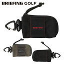 ブリーフィング ゴルフ ラウンドポーチ メンズ レディース ポーチ 小物入れ はっ水 フック 無地 ブランド BRIEFING GOLF BRG231G45