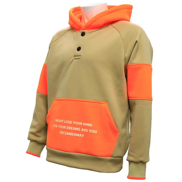 ディセンバーメイ ゴルフ パーカー 裏ボア フリース フーディー 裏起毛 保温 長袖 トップス ベージュ オレンジ 秋 冬 ブランド 4-112-1215 DECEMBERMAY TOKYO