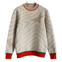 ディセンバーメイ ゴルフ セーター メンズ ニット 長袖 軽量 保温 ミドル丈 プルオーバー ベージュ 総柄 星 春 秋 冬 ゴルフウェア ブランド 1-212...