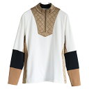 ディセンバーメイ ゴルフ フリース メンズ モックネック 長袖 ハーフジップ ハイネック ミドル丈 白 無地 春 秋 冬 ゴルフウェア ブランド 1-212-0...