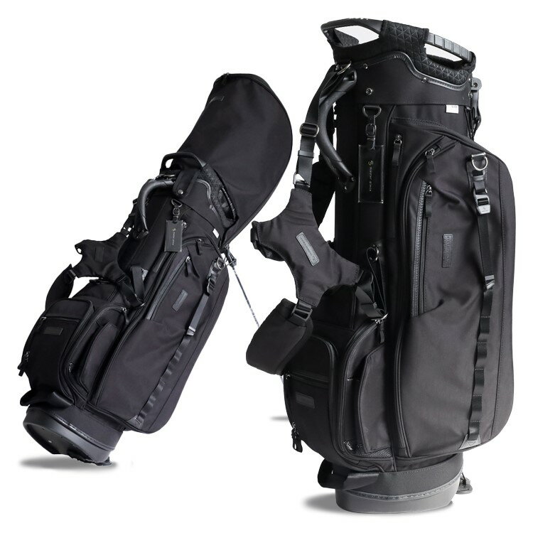 マスターピース ゴルフ キャディバッグ メンズ スタンドバッグ スタンド ユニセックス 約3.6kg 9.0型 5分割 バリステックナイロン レザー ゴルフバッ...