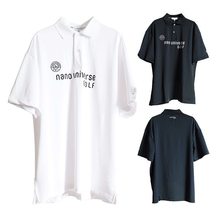 ナノユニバース ゴルフ ポロシャツ メンズ 半袖 シャツ ポロ 吸水速乾 ゴルフウェア ブランド 無地 春 夏 秋 0304160104 beats per minute BPM NANO universe GOLF