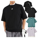 ニューバランス ゴルフ Tシャツ メンズ 半袖 シャツ スウェット プルオーバー クルーネック ゴルフウェア 無地 春 夏 秋 ブランド 0125164001 New Balance golf