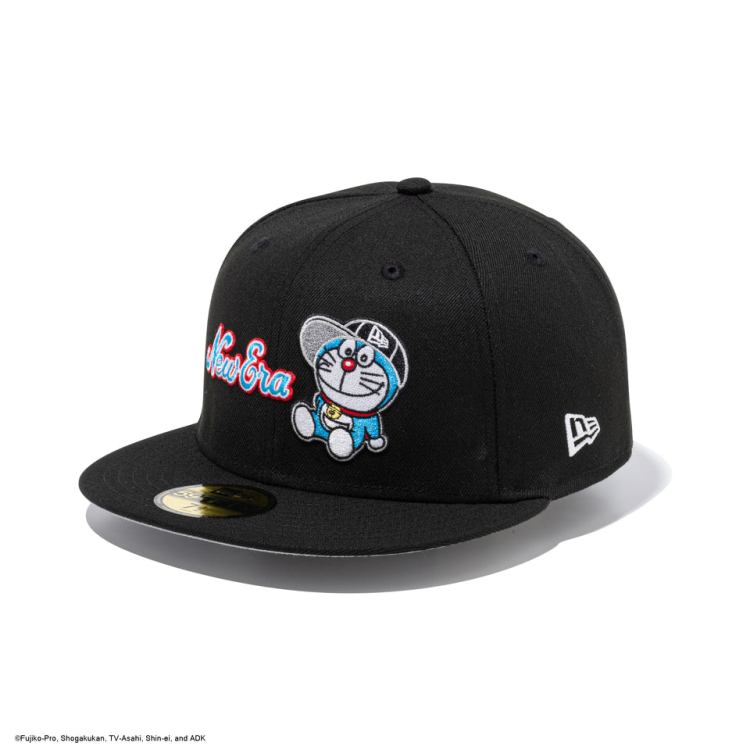 樂天商城 - ニューエラ キャップ コラボ メンズ レディース 帽子 ドラえもん 59FIFTY 14935481 NEW ERA 無地 シール 平つば フラットバイザー ブランド