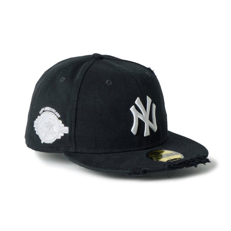 Rakuten - ニューエラ キャップ メンズ レディース 帽子 ニューヨークヤンキース MLB 59FIFTY 14745157 NEW ERA ブランド 無地 シール フラットバイザー
