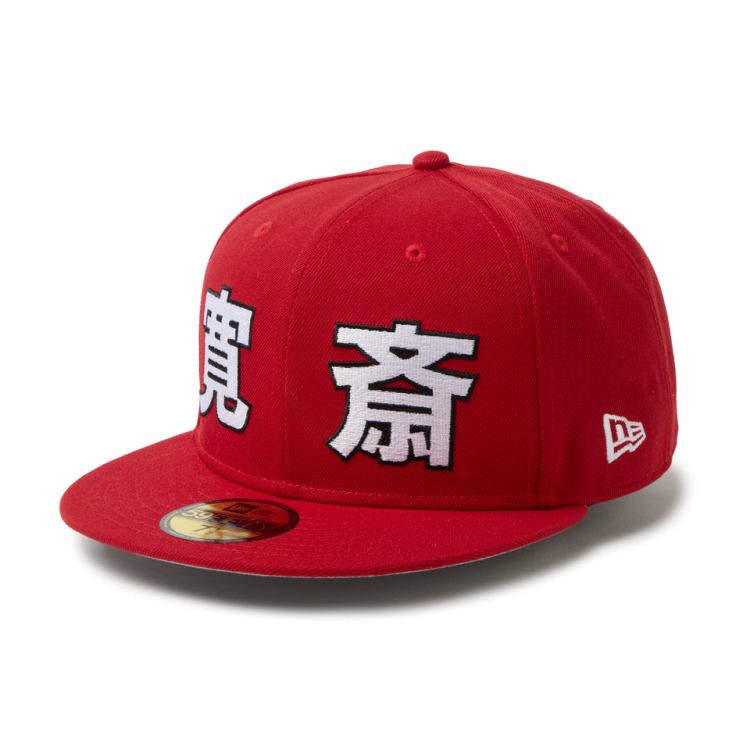 乐天商城 - ニューエラ キャップ コラボ メンズ レディース 帽子 kansai yamamoto 山本寛斎氏 59FIFTY 14858861 NEW ERA ブランド 無地 シール フラットバイザー