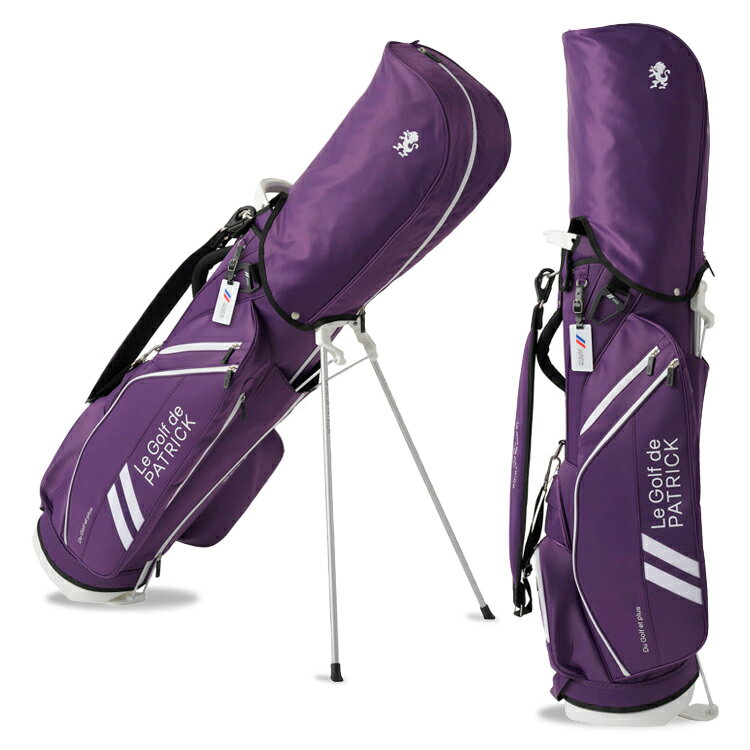 パトリック ゴルフ キャディバッグ スタンドバッグ メンズ レディース ユニセックス 9.0型 4分割 約3.0kg 軽量 PL プレジール ナイロン ゴルフバ...