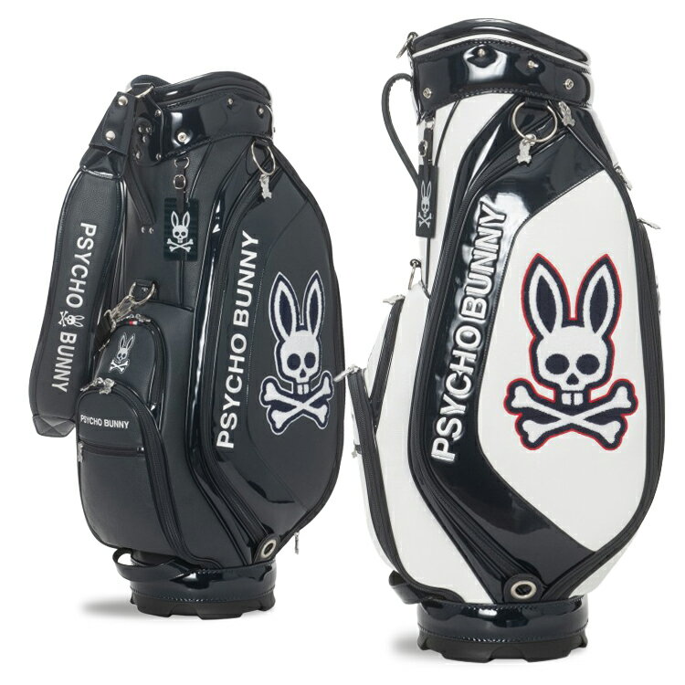 サイコバニー ゴルフ キャディバッグ メンズ 9.0型 5分割 約4.3kg カートバッグ ゴルフバッグ 無地 シンプル レア ブランド PBMG5FC1 Ps...
