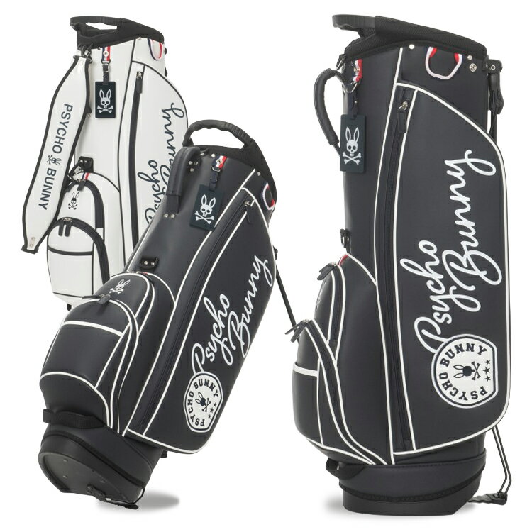 サイコバニー ゴルフ キャディバッグ スタンドバッグ メンズ 9.0型 4分割 約3.1kg ゴルフバッグ 無地 シンプル レア ブランド PBMG5FC6 P...