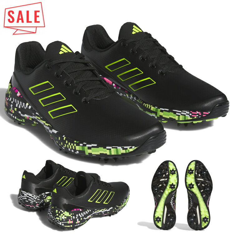 アディダス ゴルフ シューズ 靴 メンズ レディース ゴルフシューズ ゼットジー23 グリッチ スパイク 鋲あり ブランド MCG32 IE2140 adida...