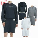 30%オフ トミーヒルフィガー ゴルフ ワンピース レディース 長袖 フーディー ダンボール ストレッチ ゴルフウェア ブランド 無地 ロゴ 秋 冬 THLA4...