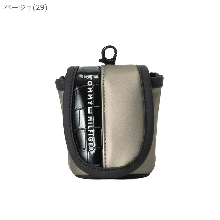 トミーヒルフィガー ゴルフ ボールポーチ メンズ レディース ボールケース 2個収納...