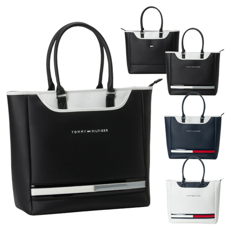 トミーヒルフィガー ゴルフ トートバッグ メンズ レディース バッグ ファスナー 軽量 エナメル ゴルフバッグ ブランド THMG6STA TOMMY HILFIGER GOLF