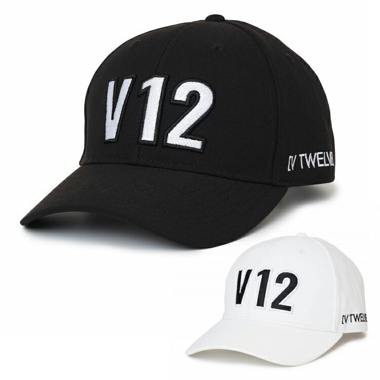 V12 ゴルフ キャップ メンズ レディース ゴルフキャップ 帽子 フリーサイズ ブランド 無地 ロゴ シンプル V122420-CP03 V12 GOLF