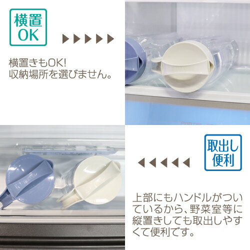冷水筒ファインジャグ2.2L【冷水筒日本製横置き熱湯OK洗いやすい形状】