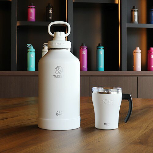 TAKEYA【メーカー公式】タケヤフラスクアクティブライン1900ml【1.9Lタケヤ水筒ステンレスボトル真空断熱直飲み保冷専用バンパー標準装備持ちやすくなったキャリーハンドル仕様64oz】