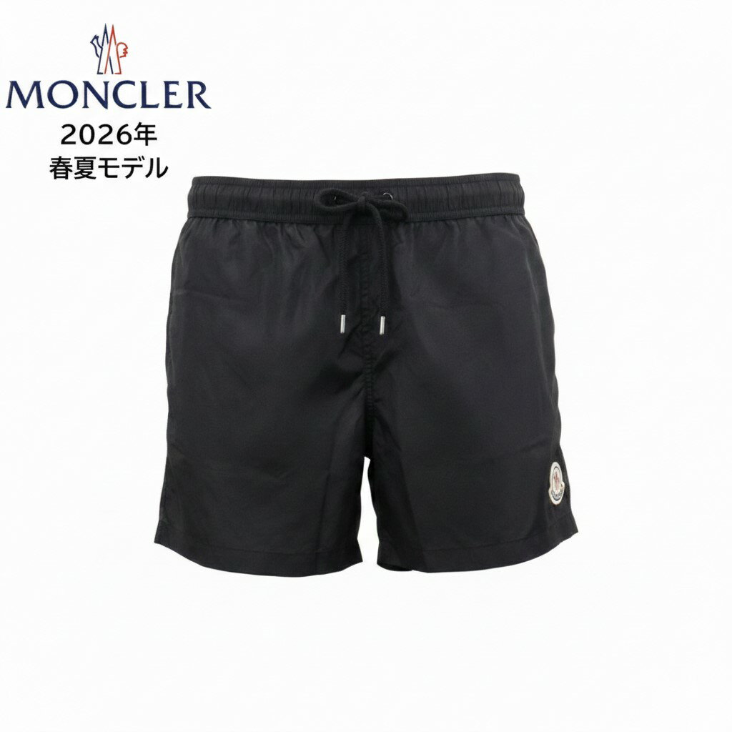 MONCLER モンクレール スイムウェア スイムパンツ 2C00004 53326 ブラック BLACK 黒 選べるサイズ（選べるサイズ M~XL）