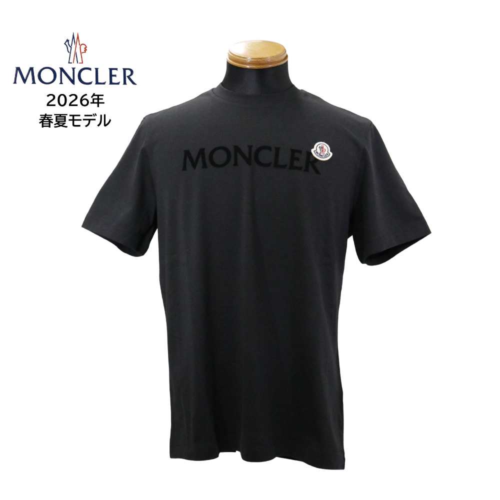 樂天商城 - MONCLER メンズ Tシャツ 8C00067 8390T ブラック BLACK 黒 半袖 クルーネック カットソー