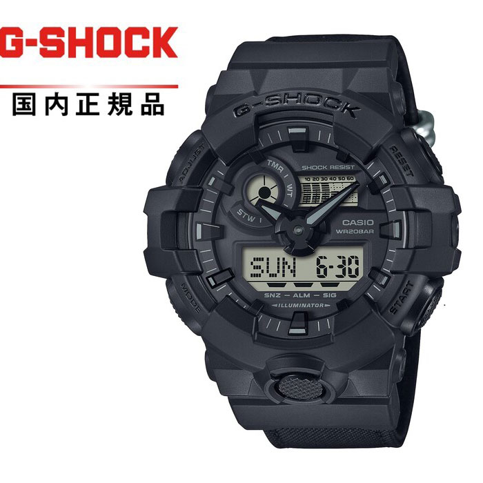 G-SHOCK GショックGA-700BCE-1AJF メンズ腕時計 カシオUtility Black with Cordura Eco Band