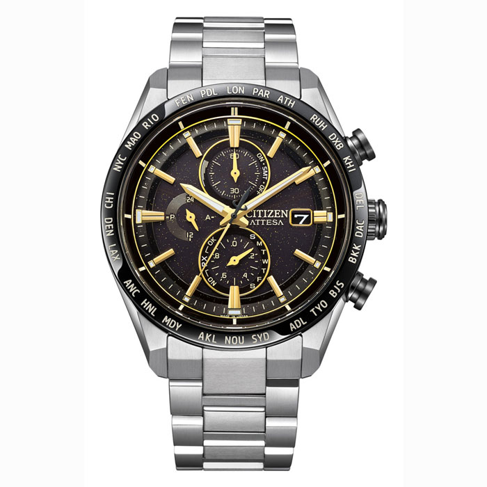 【送料無料!】 CITIZEN シチズン ATTESA アテッサ AT8184-57E ブラック BK メンズ 時計 限定 【CITIZEN】
