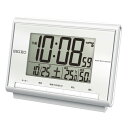 セイコー SQ698S 電波目覚まし時計【デジタル 温湿度表示 カレンダー SEIKO】