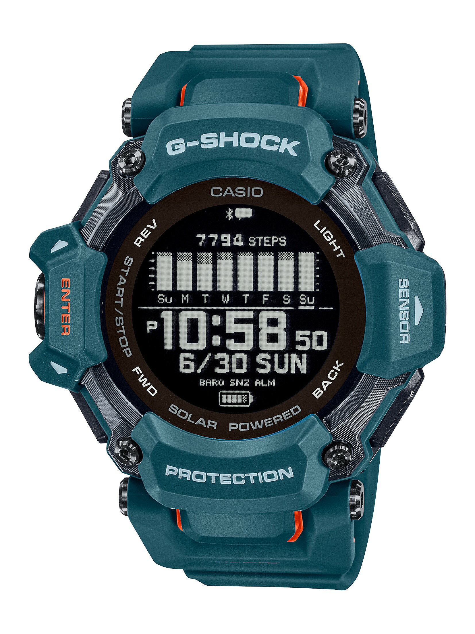 カシオ G-SHOCK（ジーショック） G-SQUAD ソーラーGPS電波 メンズタイプ GBD-H2000-2JR [GBDH20002JR]