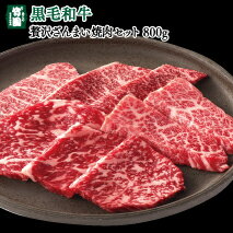 《兵庫県産》あしや竹園 特選 黒毛和牛贅沢ざんまい焼肉セット 800g【ギフトセット】