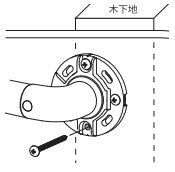 【浴室用手すり】手すり部材(ソフトアクア浴室用)在来工法用ねじ5×70ミリ 4本入り【洗面所手すり】