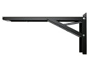 棚受け金具 ジャンボ 60ブラック【折りたたみ式】【耐荷重100kg】【収納】【2本1組】(3)