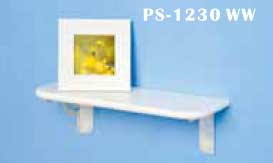 石膏ボード専用棚受・棚板セット プラスターシェルフ ホワイト120×300ミリ