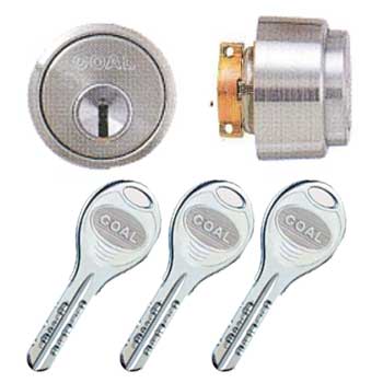 交換用シリンダー(鍵) V18シリンダー MIWA LA・MA用 シルバー【防犯対策】【取替用】