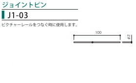 インテリアレールとしてお使いいただけるピクチャーレール　ジョイントピン　2本